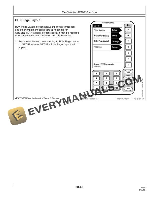 John Deere GREENSTAR Yield Monitor and Yield Mapping Systems Operator Manual OMH205952 2