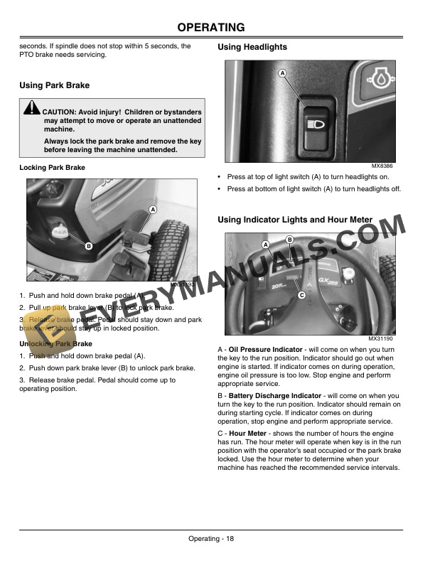 John Deere GX255 Garden Tractor Operator Manual OMM152803 2