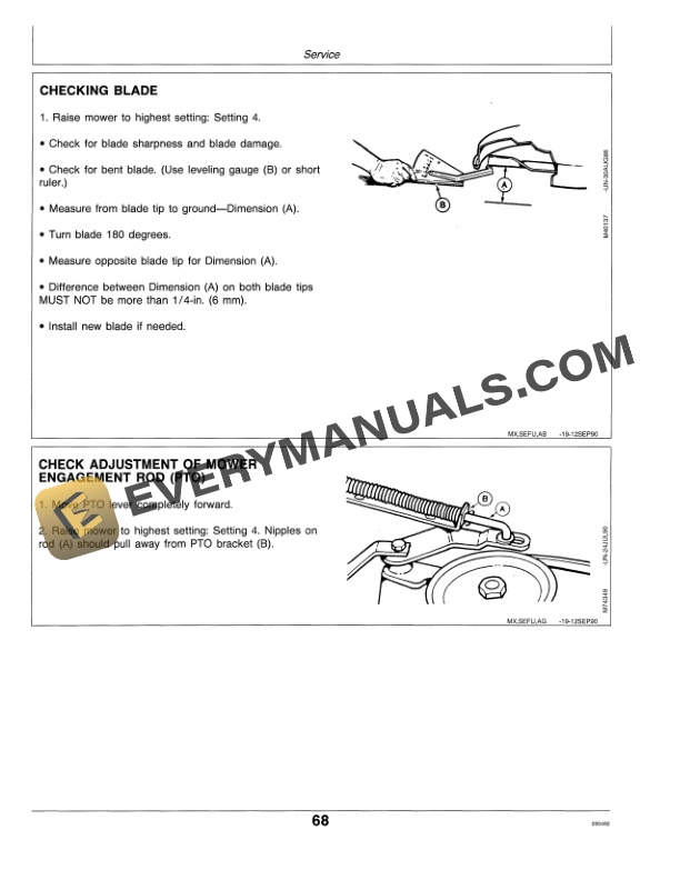 John Deere GX70 and GX75 Riding Mowers Operator Manual OMM113859 3