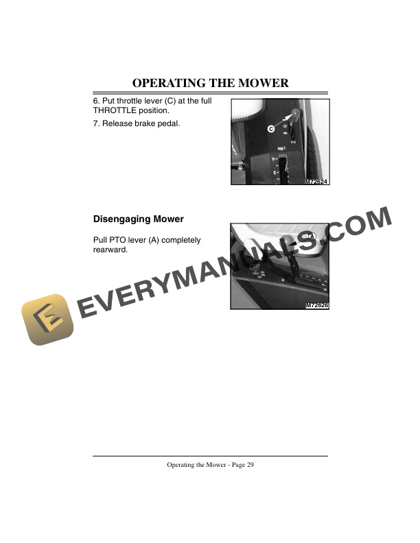 John Deere GX75 and GX95 Riding Mowers Operator Manual OMM121373 2