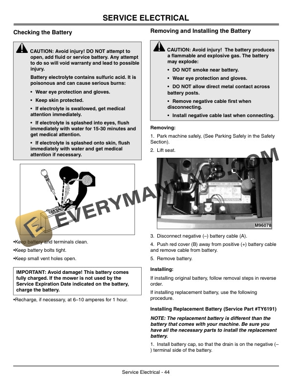 John Deere GX85 and SX85 Riding Mowers Operator Manual OMM143122 3