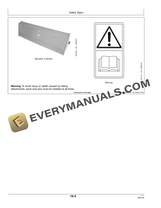 John Deere H165 Loader Operator Manual OMW57758 4 John Deere H165 Loader Operator Manual OMW57758-2