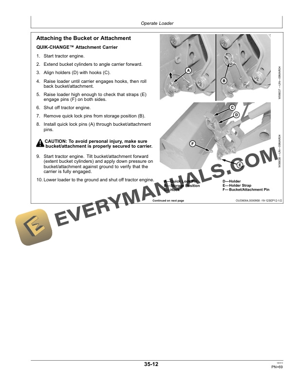 John Deere H165 Loader Operator Manual OMW57758 5 John Deere H165 Loader Operator Manual OMW57758-3