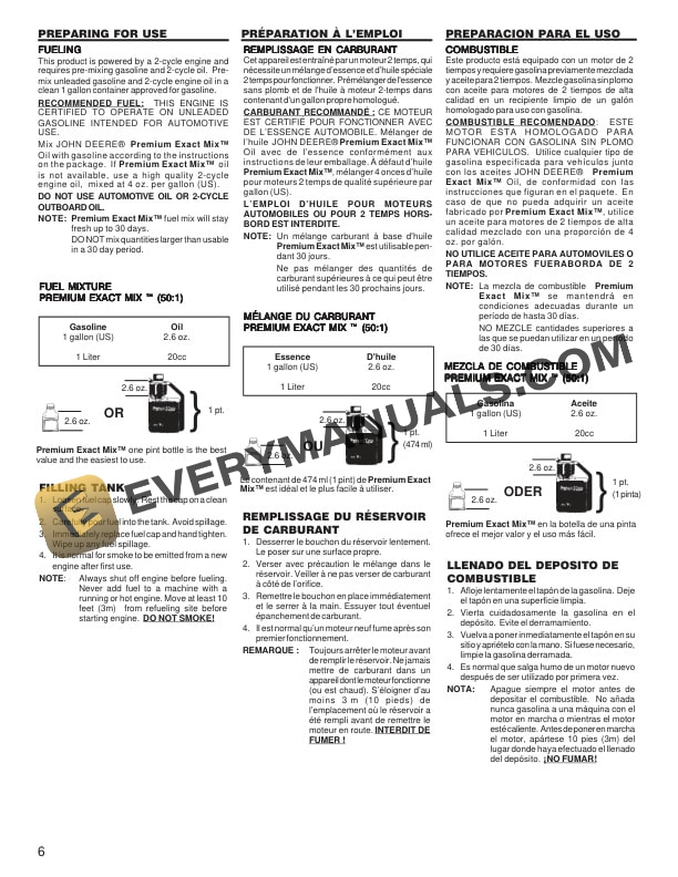 John Deere H20S UT18047 Operator Manual OMPS16155 2