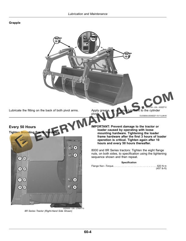 John Deere H480 Loader Operator Manual OMPXX11167 5 John Deere H480 Loader Operator Manual OMPXX11167-3