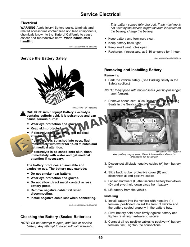 John Deere HPX815E Gator Utility Vehicles Operator Manual OMUC26651 5 John Deere HPX815E Gator Utility Vehicles Operator Manual OMUC26651-3