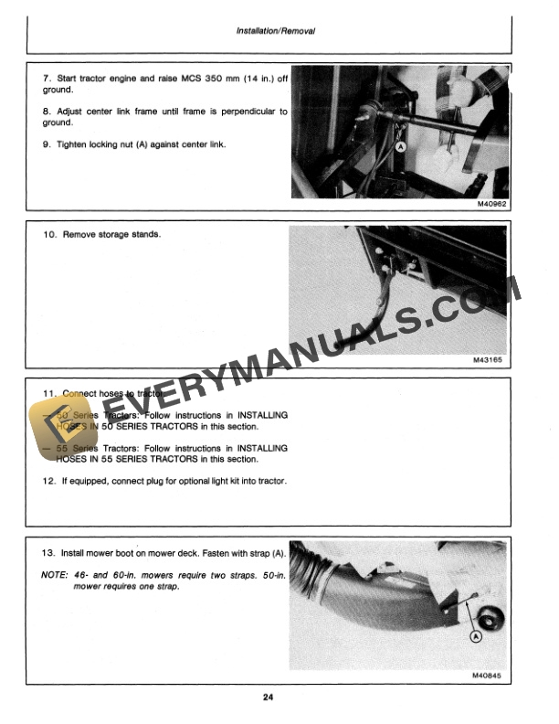 John Deere HYDRAULIC DUMP MATERIAL COLLECTION SYSTEM MCS Operator Manual OMM72875 3