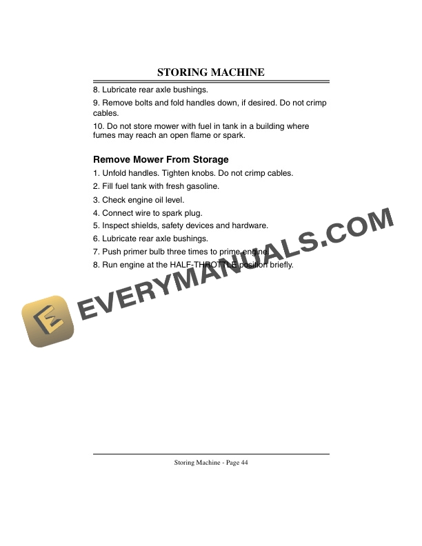 John Deere JA60 and JA62 21 Inch Walk Behind Rotary Mowers Operator Manual OMGC00260 3
