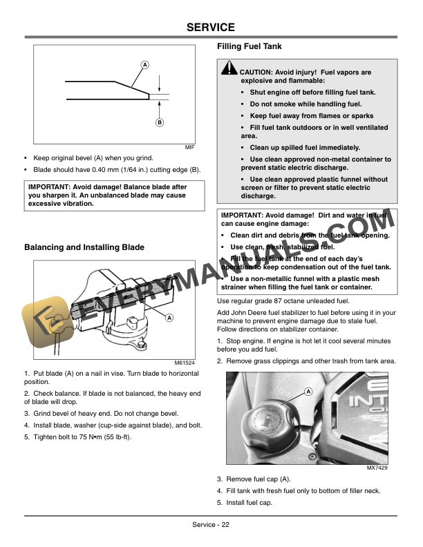 John Deere JA62 Walk Behind Rotary Mowers Operator Manual OMGX21223 3
