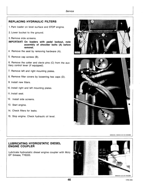 John Deere JD24A And 125 Skid Steer Loaders Operator Manual OMM77699 3