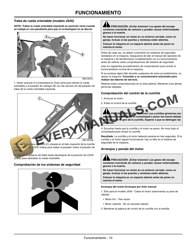 John Deere JS20 JS30 JS40 Walk Behind Rotary Mowers Operator Manual OMGX22228 3