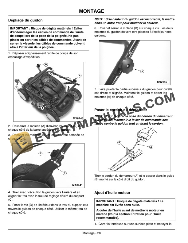 John Deere JS61 and JS63 21 Inch Walk Behind Rotary Mowers Operator Manual OMGC00520 2