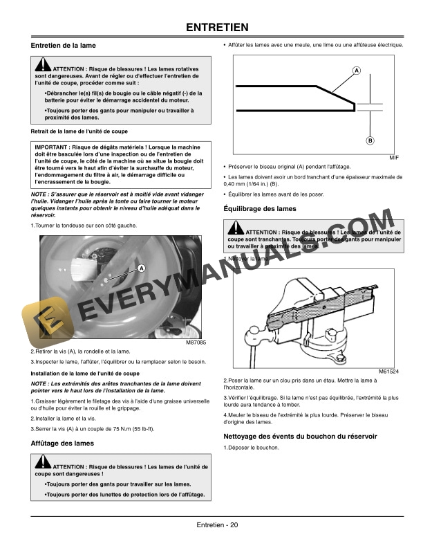 John Deere JS63 and JS63C Walk Behind Rotary Mowers Operator Manual OMGX22068 2
