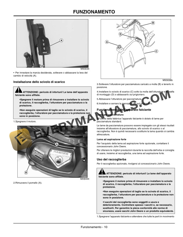 John Deere JS63 and JS63C Walk-Behind Rotary Mowers Operator Manual OMGX22195 5 John Deere JS63 and JS63C Walk-Behind Rotary Mowers Operator Manual OMGX22195-3