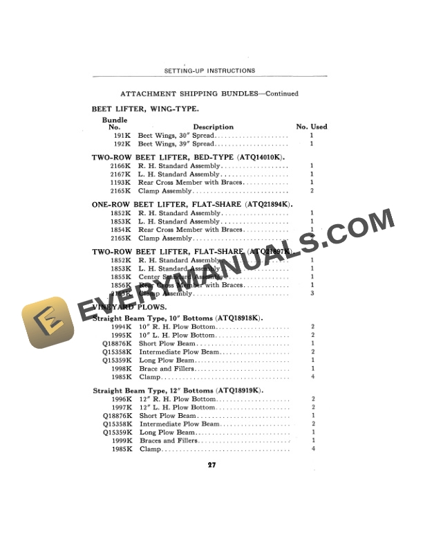 John Deere KILLEFER 410 COMBINATION UNIT Operator Manual OMK18849 2