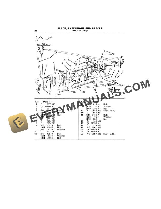 John Deere KILLEFER NOS. 290 AND 310 LANDSCAPERS Operator Manual OMK42258 3