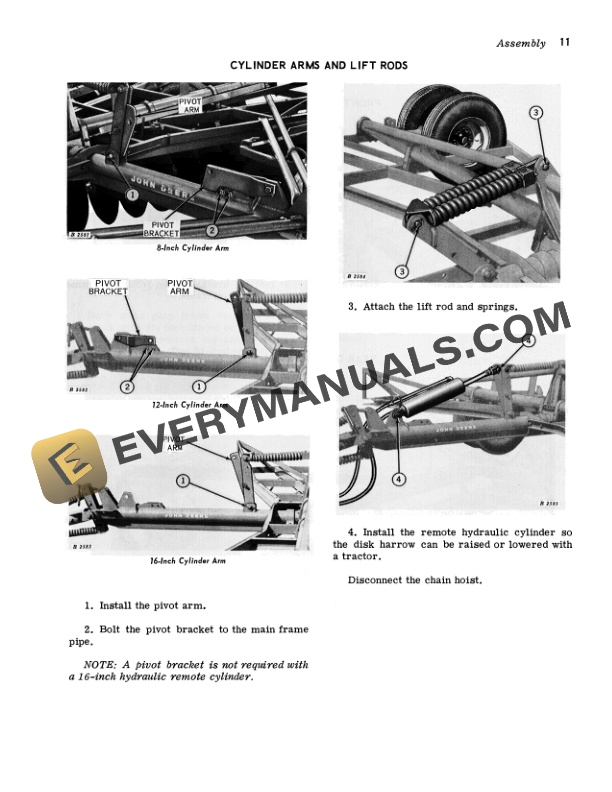 John Deere L W DISK HARROWS Operator Manual OMB25070 3