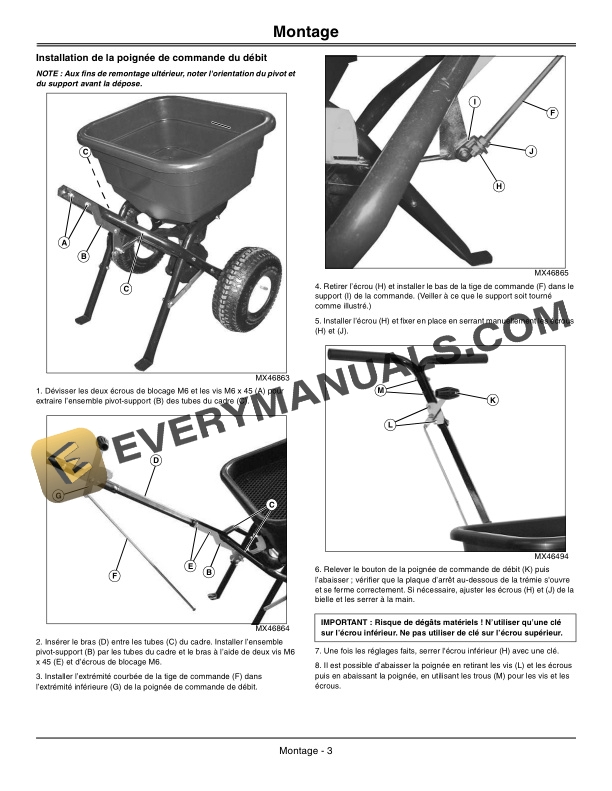 John Deere LP31340 Push Spreader Operator Manual OMM163579 5 John Deere LP31340 Push Spreader Operator Manual OMM163579-3