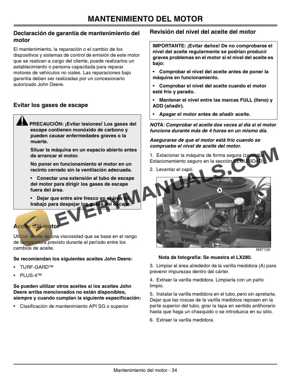 John Deere LX280 and LX289 Lawn Tractors Operator Manual OMM149902 3