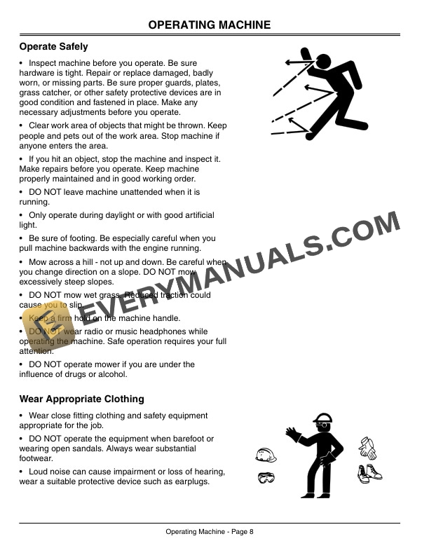 John Deere M10 M21 and M23 Walk Behind Mowers Operator Manual OMGC00037 2