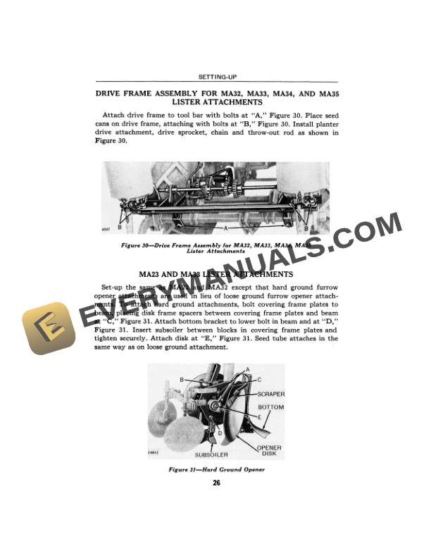 John Deere M5A and MT5A Tools Bars Attachments Operator Manual OMA13351 2