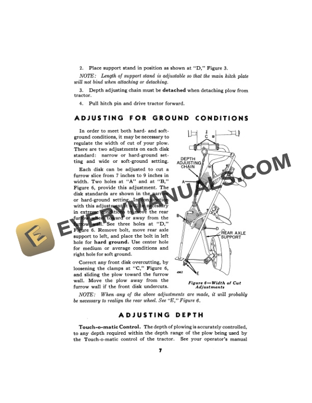 John Deere M6 and MT6 Two Disk Semi Integral Tractor Plow Operator Manual OMA15649 2