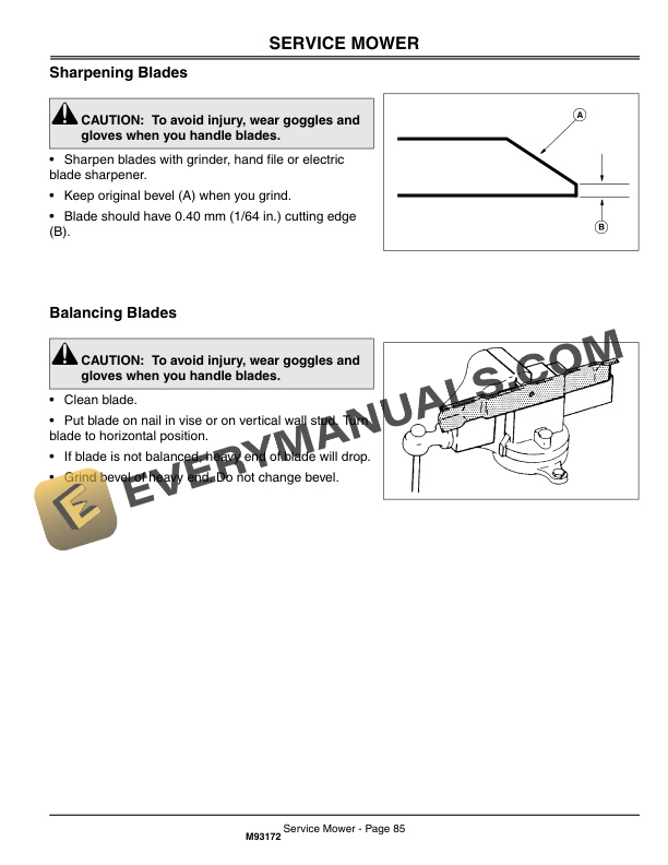 John Deere M653 M655 and M665 Mid Mount ZTRAK Serial No. 010001 Operator Manual OMM138801 2