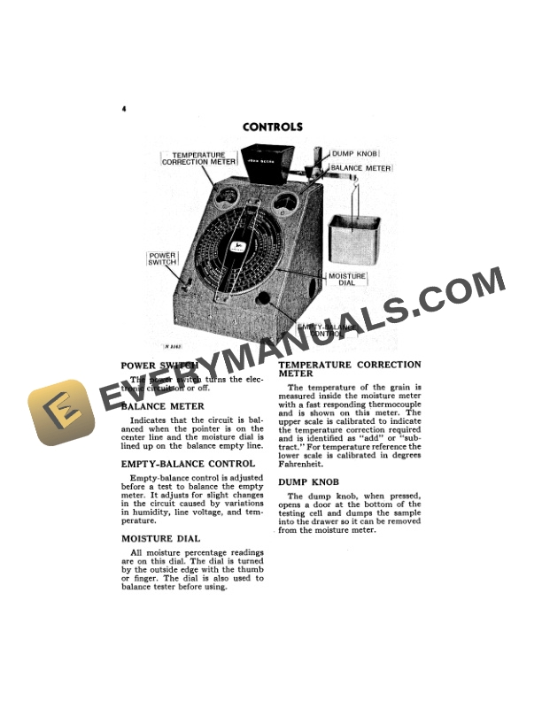 John Deere MODEL 4 MOISTURE METER Operator Manual OMN69460 2