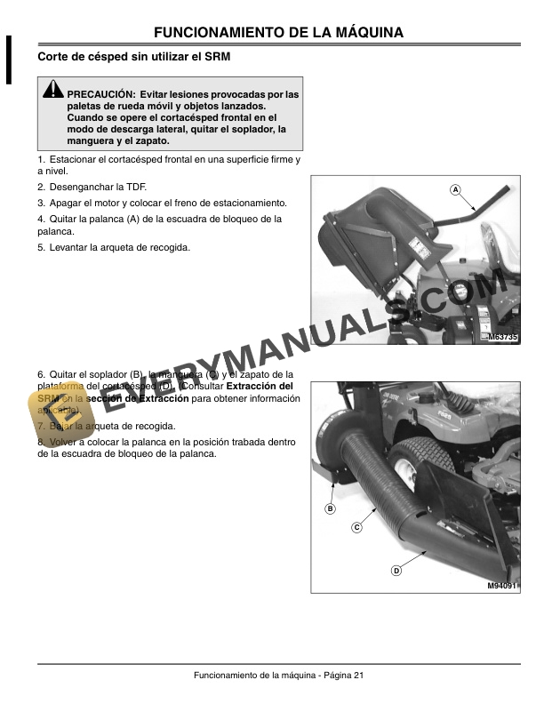 John Deere Material Collection System MCS for ZTRAK Front Mowers Operator Manual OMM133287 3