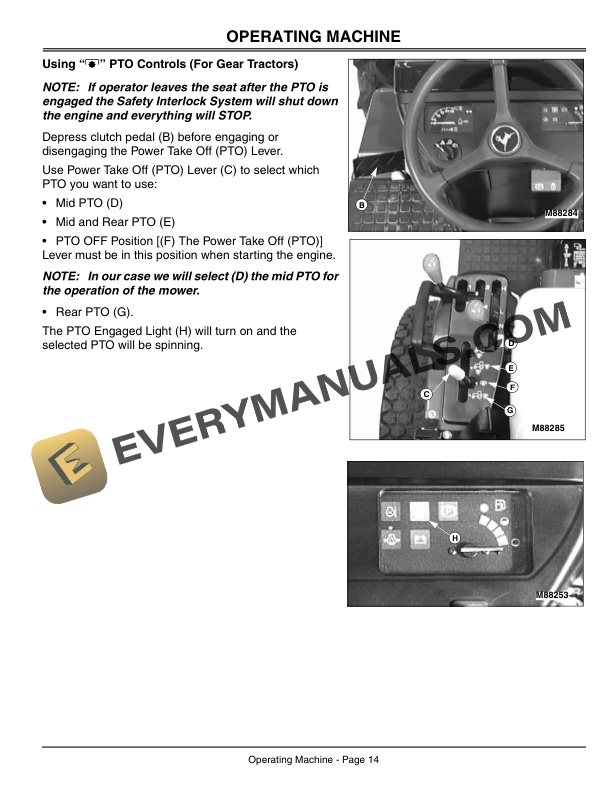 John Deere Mid Mount Rotary Mower for 4100 Compact Utility Tractors Model 54 and 60 Operator Manual OMM134998 2