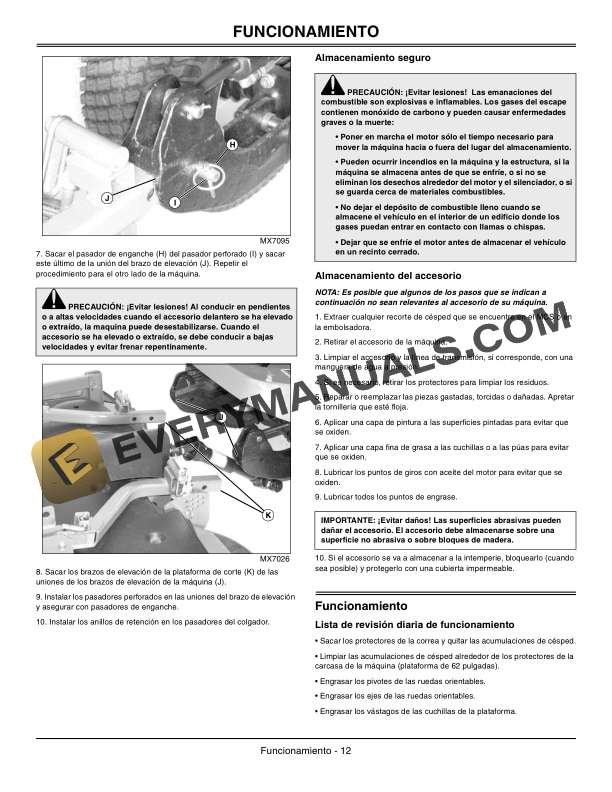 John Deere Mower Decks for Front Mount Mowers 60, 62, and 72-Inch Operator Manual OMTCU27909-3