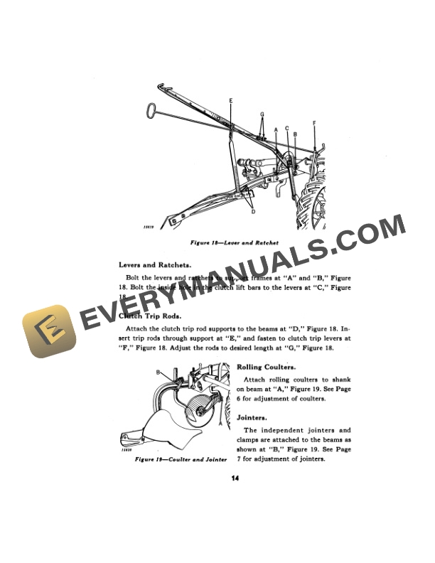 John Deere NO. 101A TWO-WAY TRACTOR PLOW Operator Manual OMA32550-2