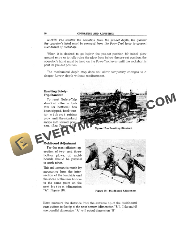 John Deere NO. 200 AND 300 SERIES INTEGRAL PLOW ATTACHMENTS FOR ABG2000 AND NO. 2100 INTEGRAL TOOL CARRIERS Operator Manual OMY151052-2