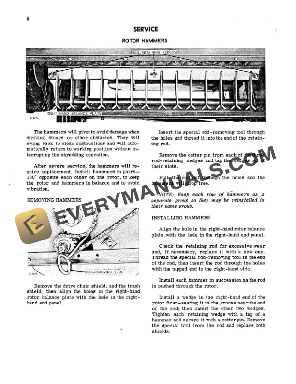 John Deere NO. 5 FLAIL PICKUP Operator Manual OME38609-2