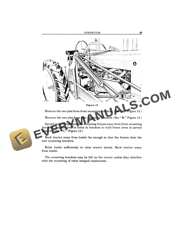 John Deere NO. 50 HYDRAULIC LOADERS Operator Manual OMC28753-2