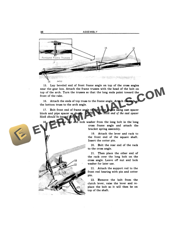 John Deere NO. 594 SIDE DELIVERY RAKE Operator Manual OME7758-3