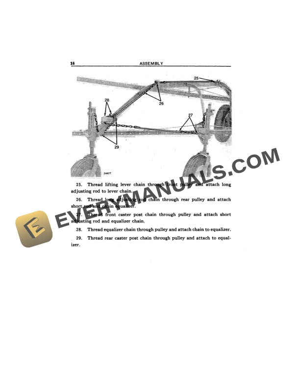 John Deere NO. 594LW SIDE DELIVERY RAKE Operator Manual OME15255-3