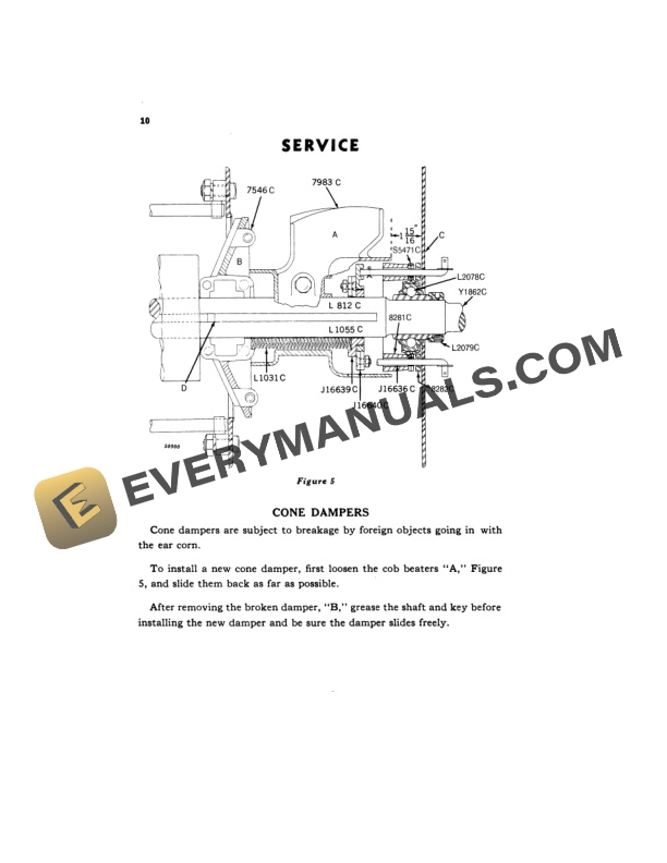 John Deere NO. 6 CORN SHELLER Operator Manual OMC13828-2