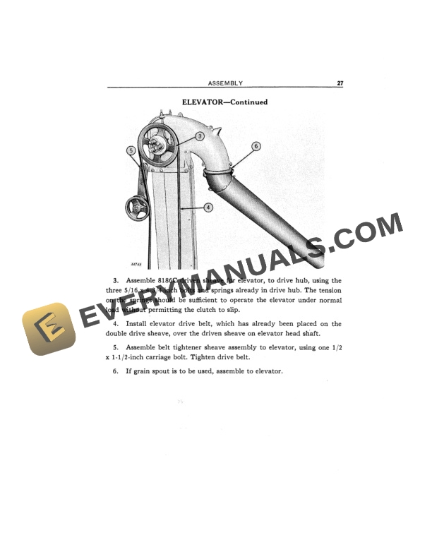 John Deere NO. 71 CYLINDER CORN SHELLER Operator Manual OMC381256-3