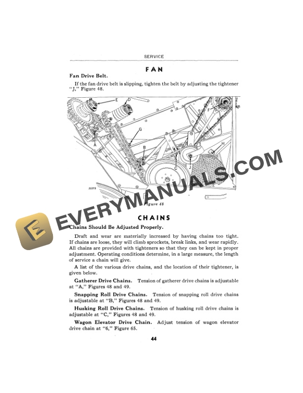 John Deere No. 200 Two-Row Pull-Type Corn Picker Operator Manual OMN7551-2