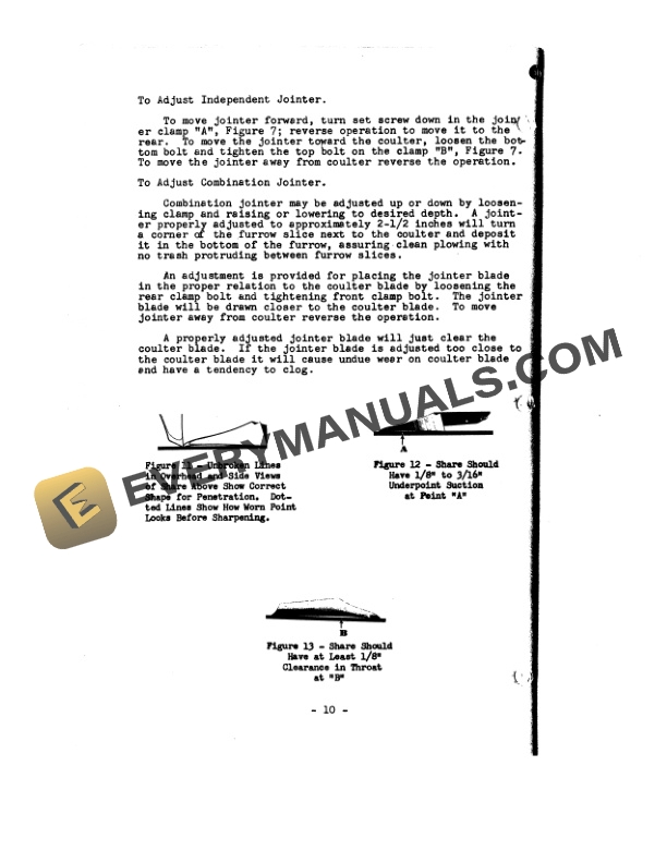 John Deere No. 57 Series 3-Bottom Tractor-Drawn Plow Operator Manual OMA24549-2