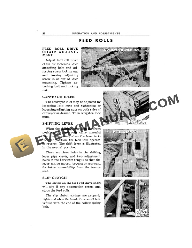 John Deere No. 8 Forage Harvesters Operator Manual OME29857-2