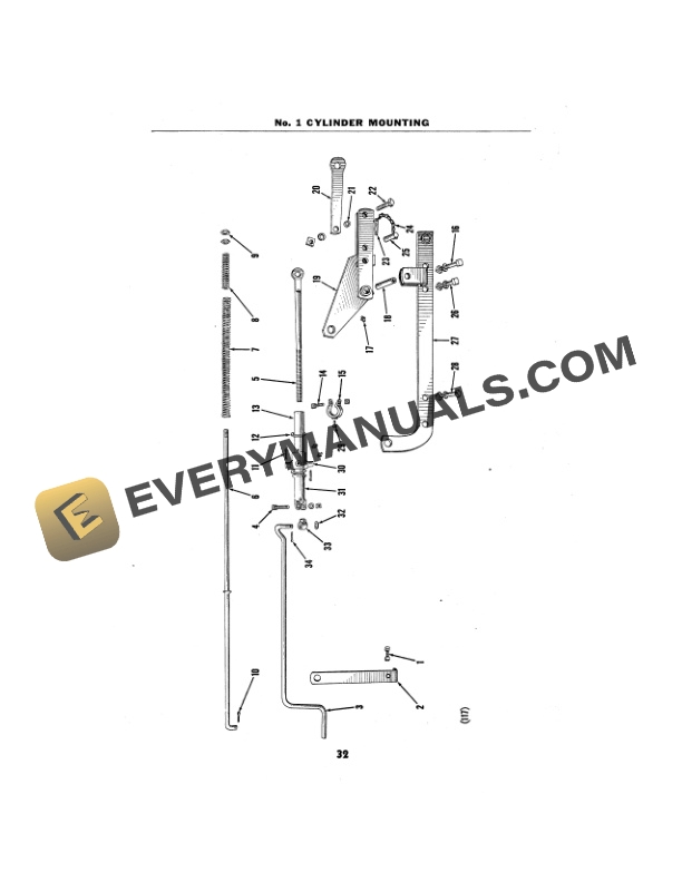 John Deere Nos. 55- 56A- 56B- 56H 3-Bottom Tractor Plow Operator Manual OMA4446-3