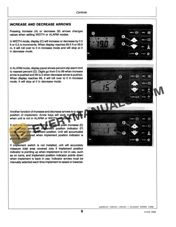 John Deere Performance Trak III Monitor Operator Manual OMRW20515 2