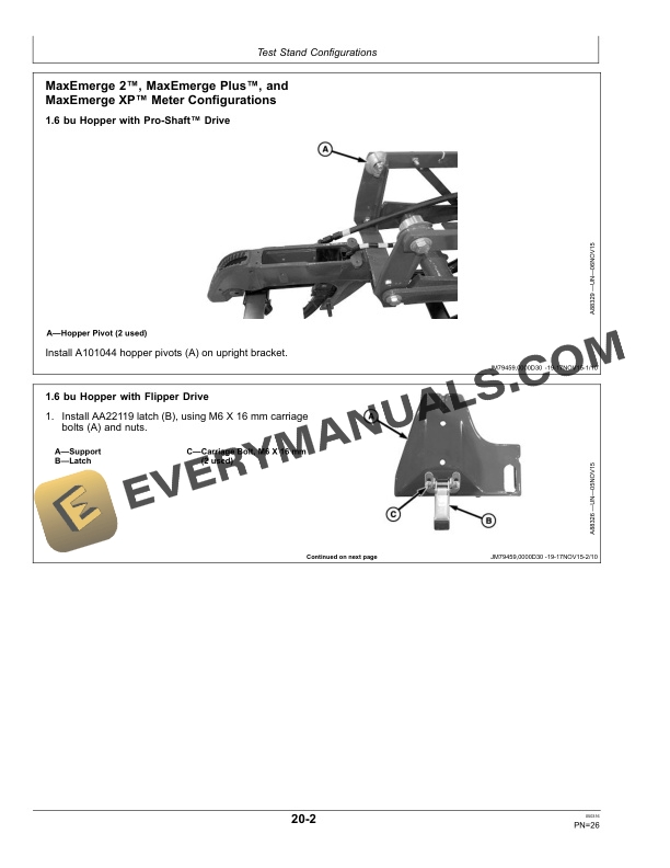 John Deere Planter Meter Test Stand Operator Manual OMA107369 5 John Deere Planter Meter Test Stand Operator Manual OMA107369-3
