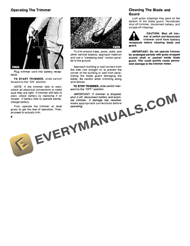 John Deere Portable Electric Trimmer Operator Manual OMM45415 3