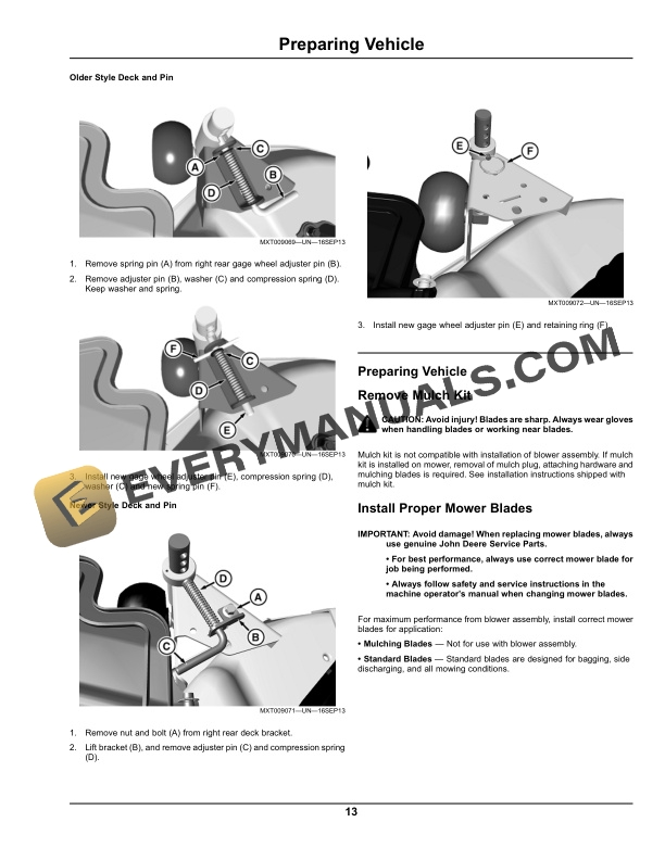 John Deere Power Flow C Series High Performance For 48C, 54C, 62C Mowers Operator Manual OMM158896 5 John Deere Power Flow C Series High Performance for 48C, 54C, 62C Mowers Operator Manual OMGX25588-3