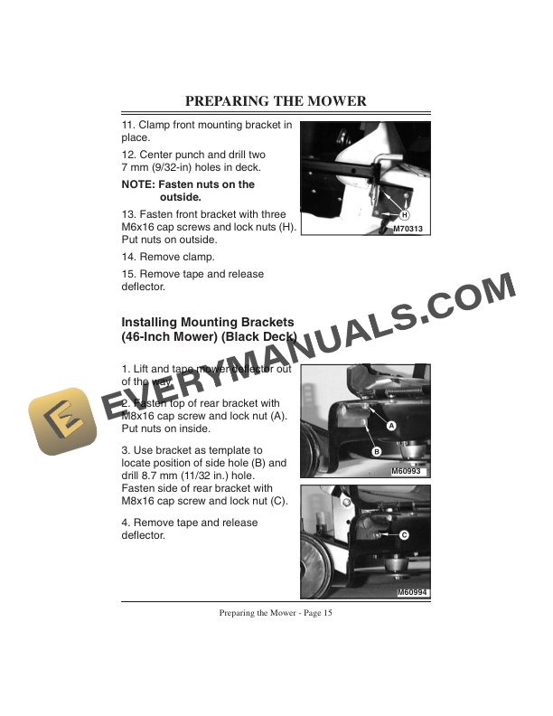 John Deere Power Flow C Series High Performance for EZtrak 48C Mowers Operator Manual OMGX25859 2