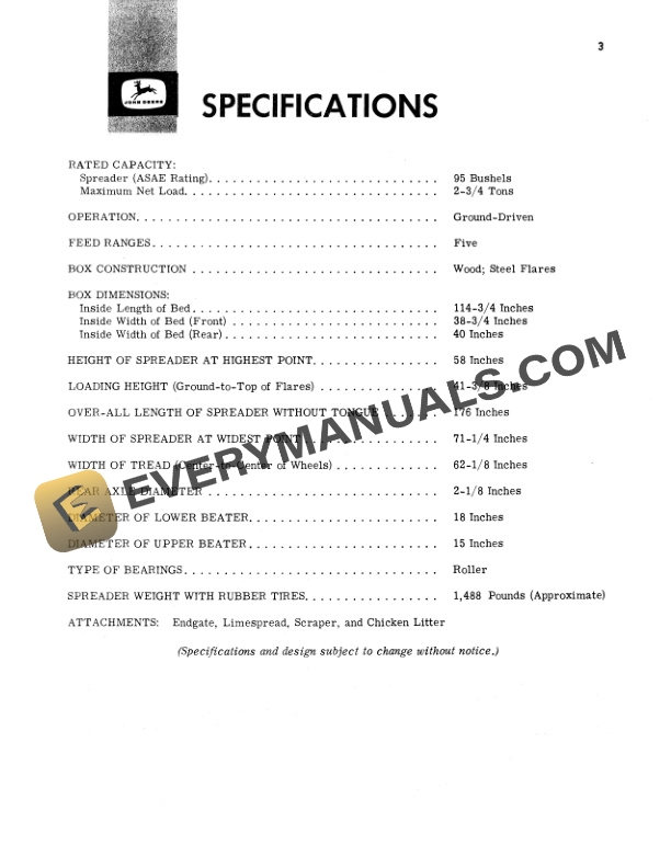 John Deere R Spreader Operator Manual OMC18623 2