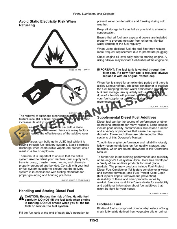 John Deere R4030, R4038, R4044, R4045, R4060 Self-Propelled Sprayer - Spreader Operator Manual OMKK70035 5 John Deere R4030, R4038, R4044, R4045, and R4060 Self Operator Manual OMKK70035-3